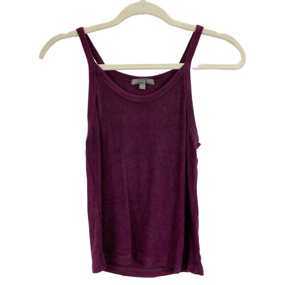 Dont Ask Why One Size Maroon Ribbed Basic Camisole Tank Top - Picture 2 of 5
